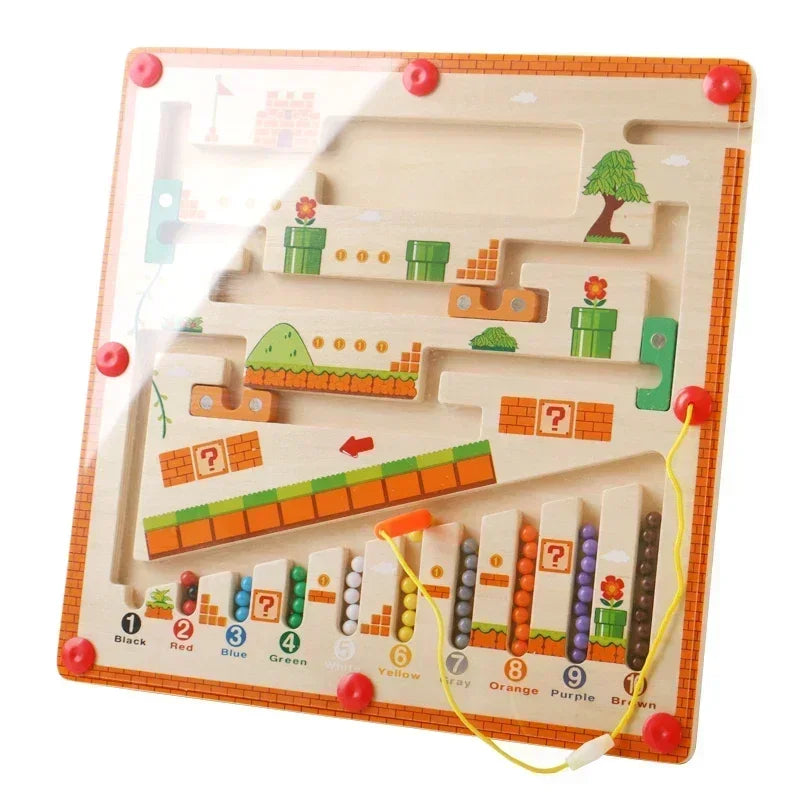 Labirinto de cor magnética - Brinquedos Kids