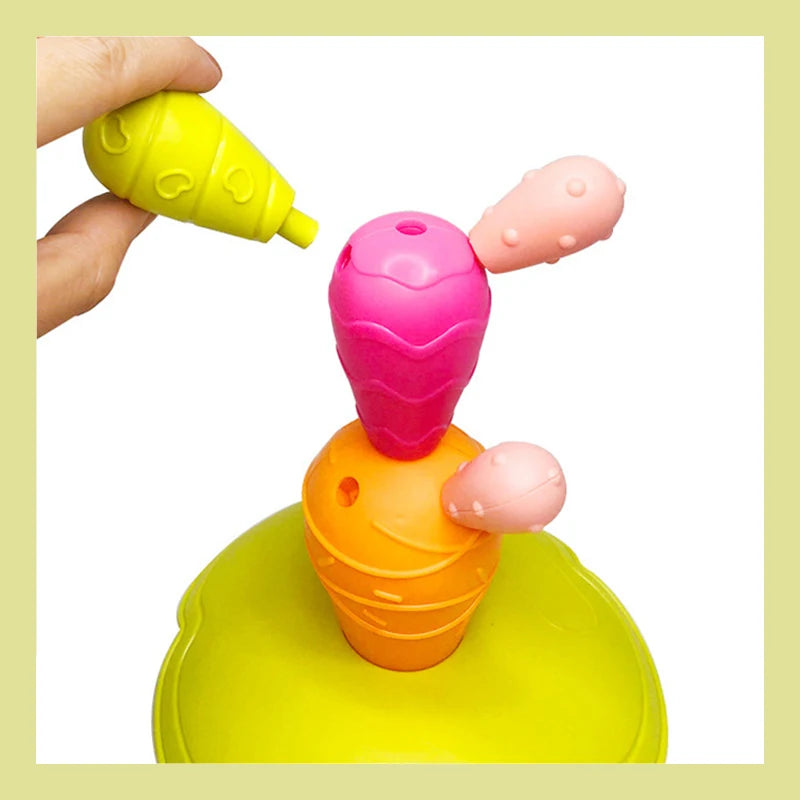Conjunto de construção arco-íris empilhamento torre - Brinquedos Kids