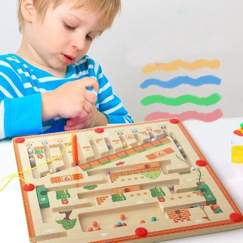Labirinto de cor magnética - Brinquedos Kids