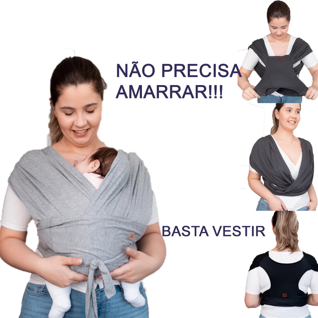 SLING DE VESTIR, LITTLE BENI, CANGURU CARREGADOR DE BEBÊ, WRAP SLING