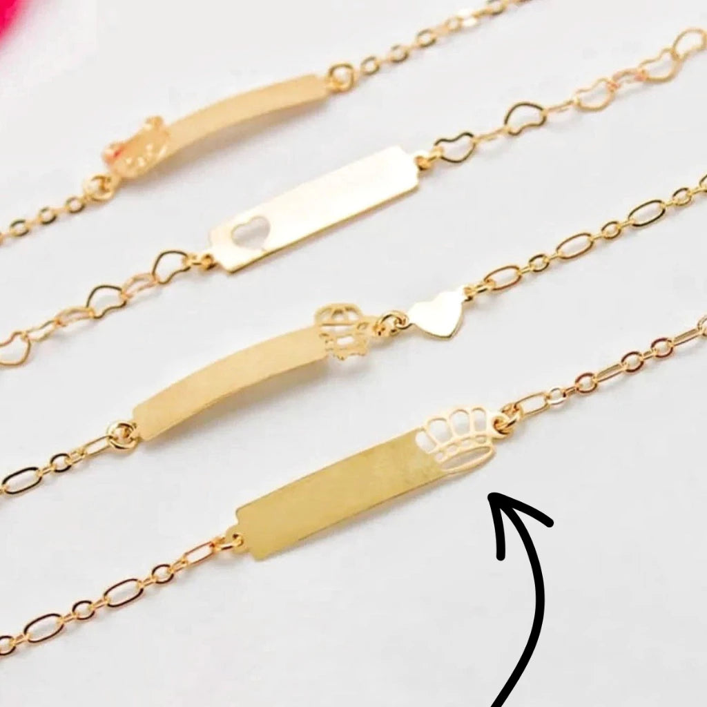 Pulseira Infantil RN Personalizada Com Nome Gravado Do Seu Bebês! - Brinquedos Kids