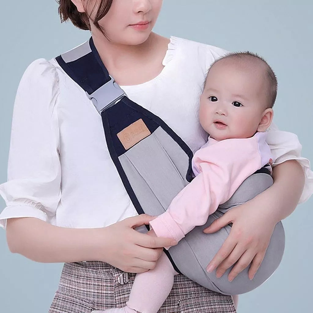 Canguru Bebê Sling Carregador Criança Lateral Maternidade Suporte Ombro Respirável Dobrável