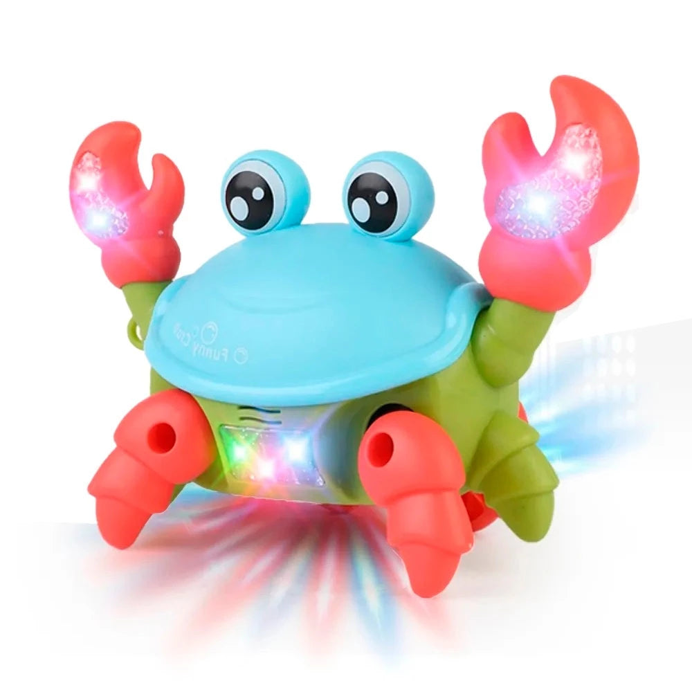 Brinquedoskids Caranguejo Fujão Musical Som Luz E Movimentos
