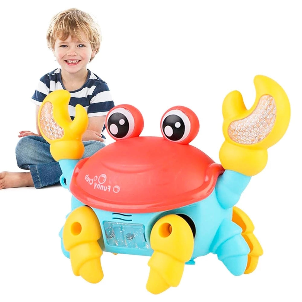 Brinquedoskids Caranguejo Fujão Musical Som Luz E Movimentos