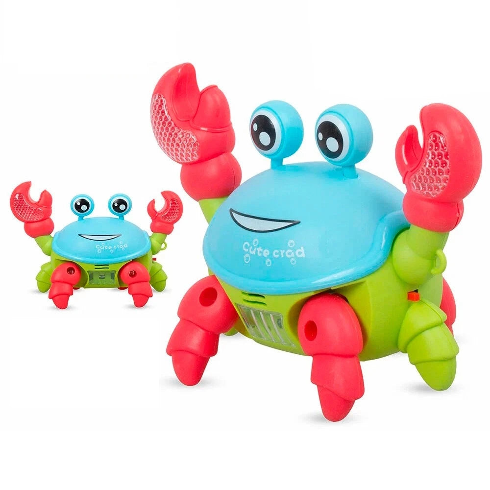 Brinquedoskids Caranguejo Fujão Musical Som Luz E Movimentos