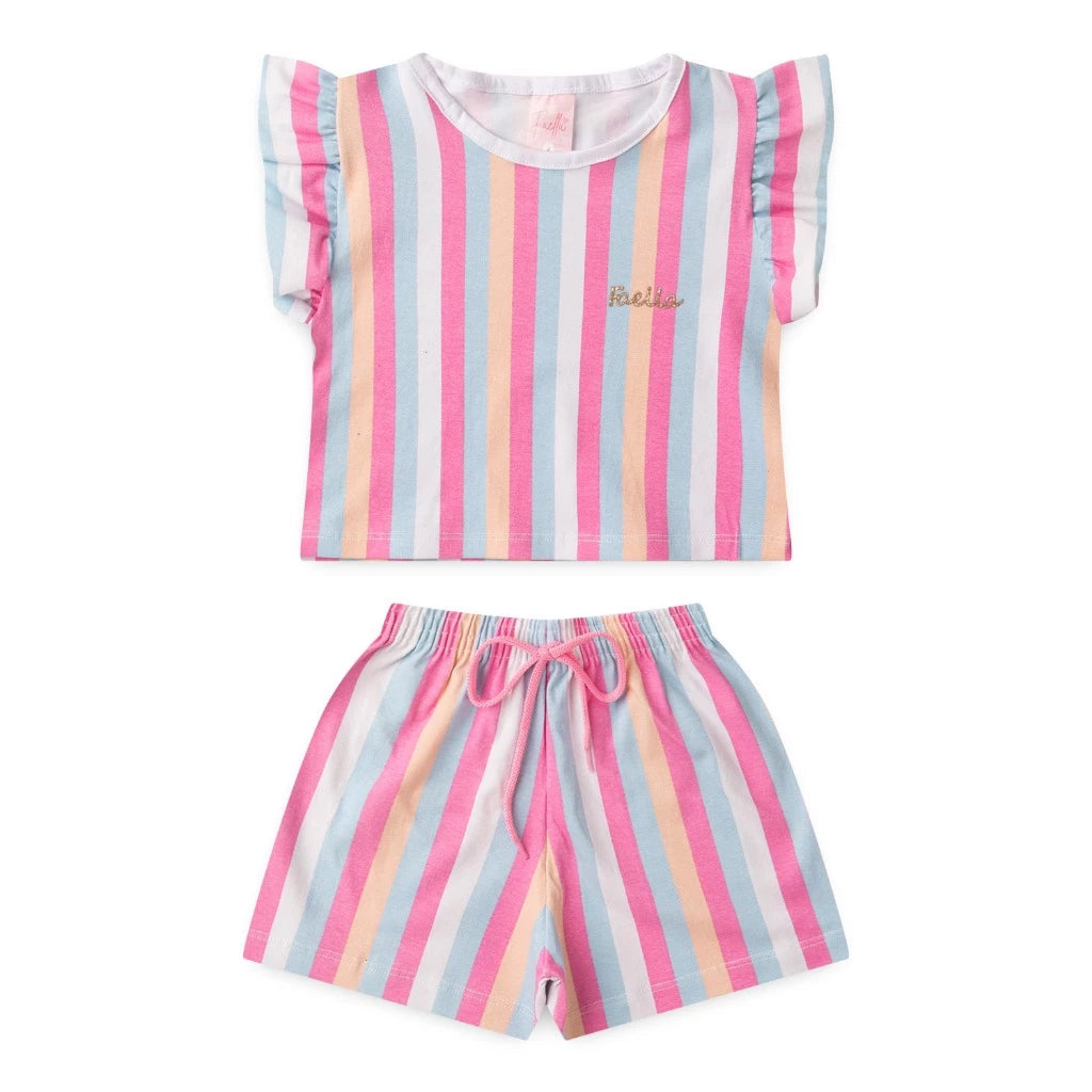 Conjunto Infantil Menina Verão 2 ao 14 - PRONTA ENTREGA