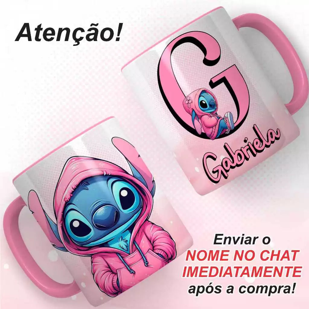 Caneca de Porcelana Personalizada Stitch - Brinquedos Kids