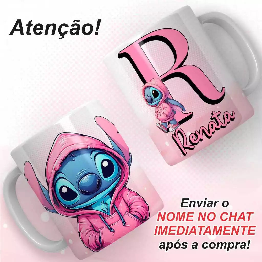 Caneca de Porcelana Personalizada Stitch - Brinquedos Kids