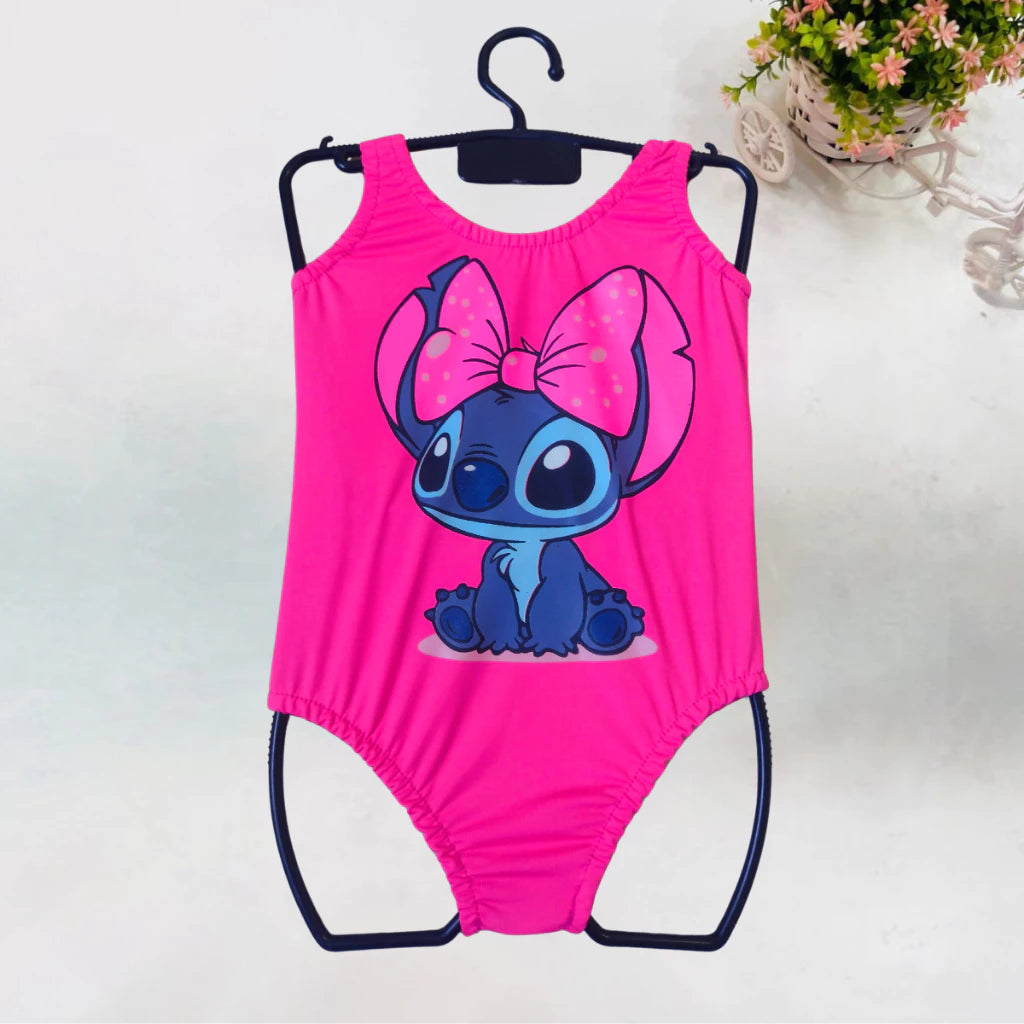 Body Infantil Lilo Stitch Regata E Maio PROMOÇÃO Menina Verão Festa Fantasia Bodys Bori Bory