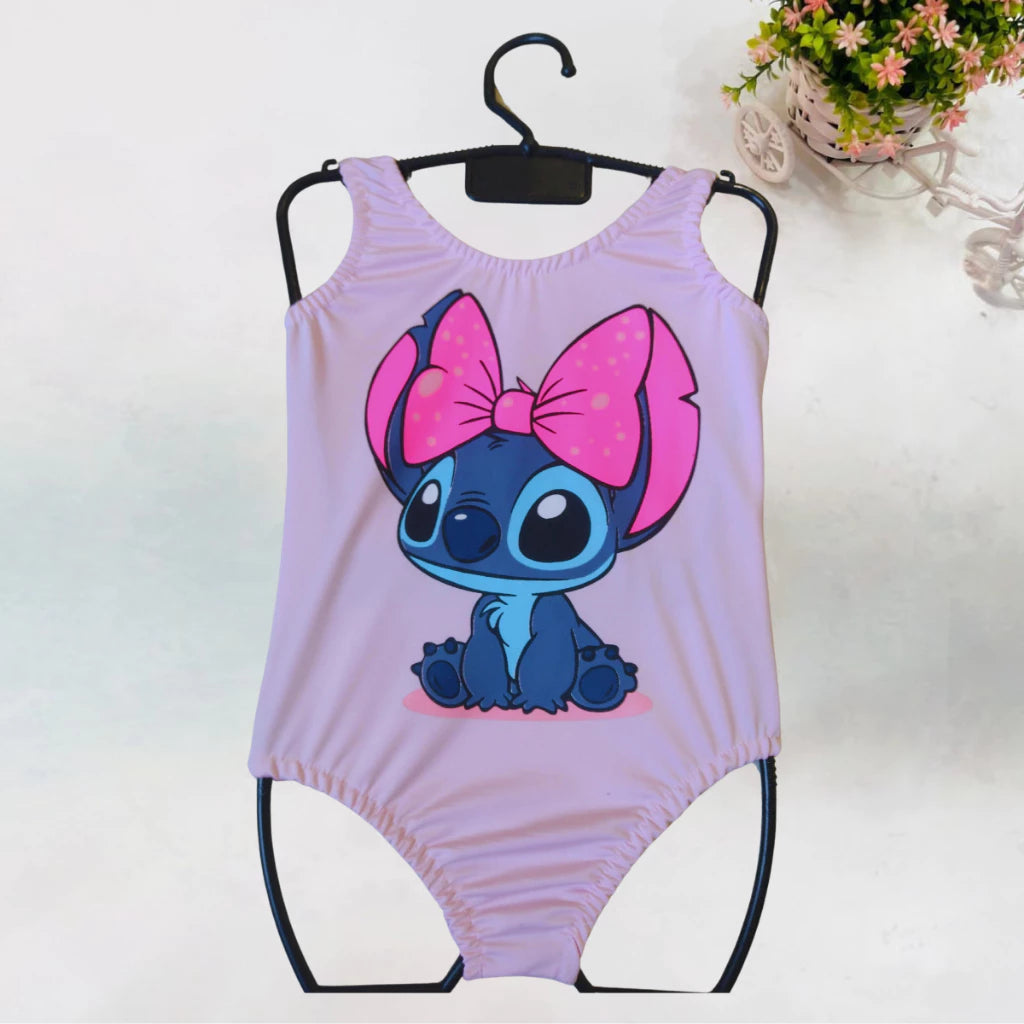 Body Infantil Lilo Stitch Regata E Maio PROMOÇÃO Menina Verão Festa Fantasia Bodys Bori Bory