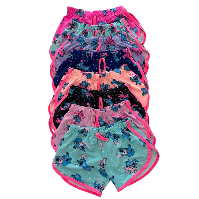 Kit 3 short verão infantil Lilo Stitch Brinquedos Kids
