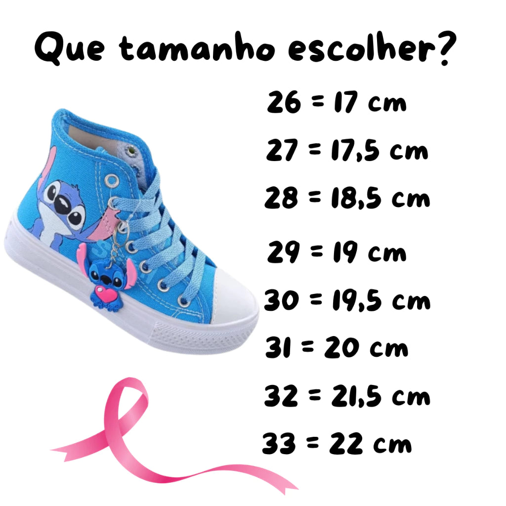 TĂȘnis Infantil Botinha lilo e Stitch - Brinquedos kids