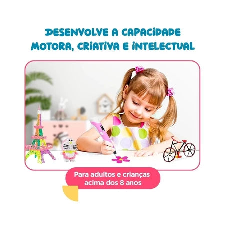 Caneta Magica 3D Brinquedos Kids