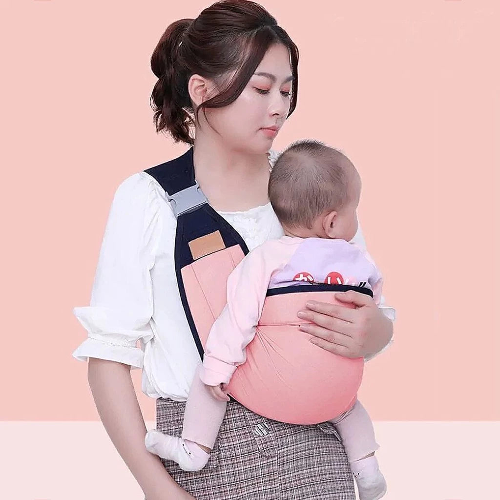 Canguru Bebê Sling Carregador Criança Lateral Maternidade Suporte Ombro Respirável Dobrável