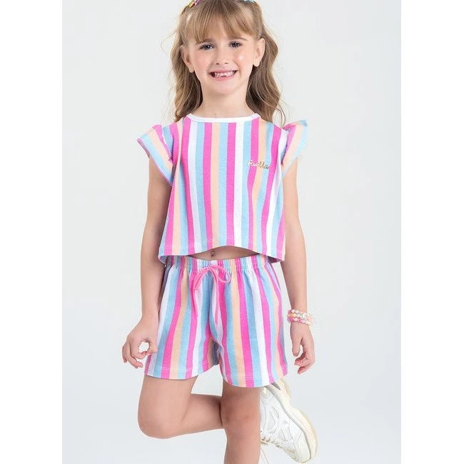 Conjunto Infantil Menina Verão 2 ao 14 - PRONTA ENTREGA