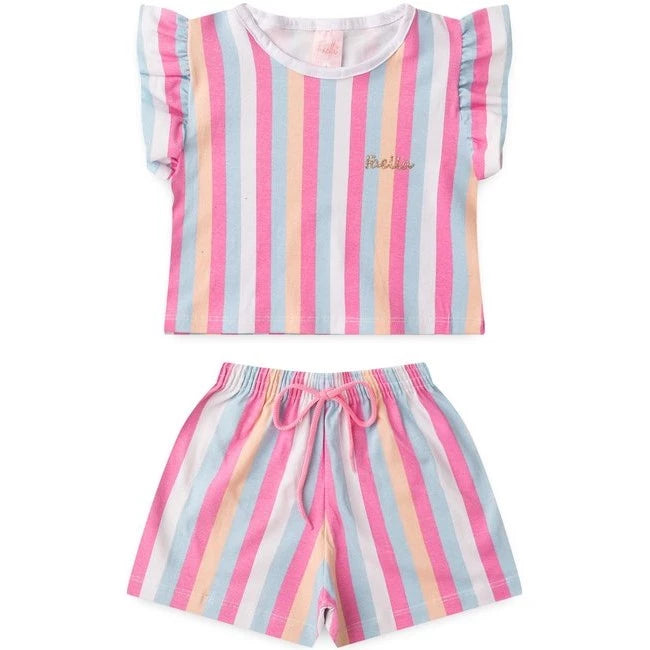 Conjunto Infantil Menina Verão 2 ao 14 - PRONTA ENTREGA