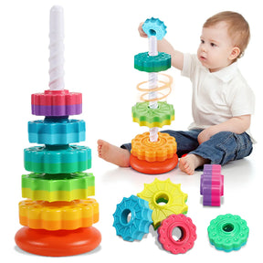 Brinquedos coloridos para crianças torre bebê de empilhamento - Brinquedos Kids