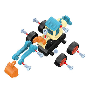Porca desmontagem carga descarga engenharia caminhão escavadeira - Brinquedos Kids