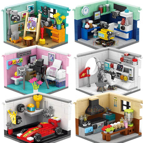 Kit de blocos de construção de casa de comida