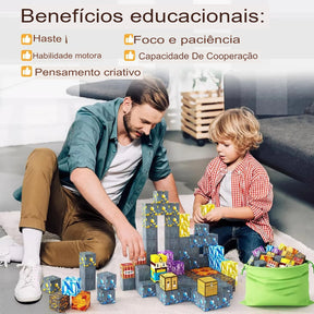 Blocos de Construção Magnética Minecraft! Brinquedos kids