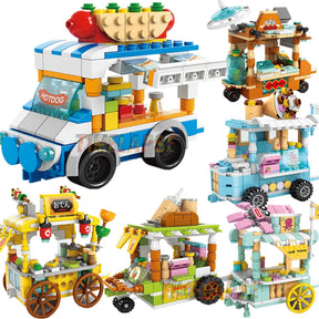 Kit de blocos de construção de casa de comida