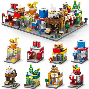 Kit de blocos de construção de casa de comida