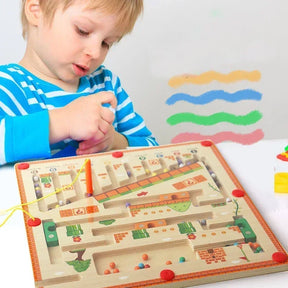 Labirinto de cor magnética - Brinquedos Kids