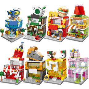 Kit de blocos de construção de casa de comida