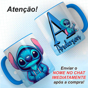 Caneca de Porcelana Personalizada Stitch - Brinquedos Kids