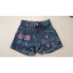 Short Jeans  Lilo Stitch/ angel Brinquedos Kids