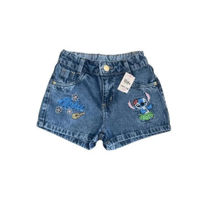 Short Jeans  Lilo Stitch/ angel Brinquedos Kids