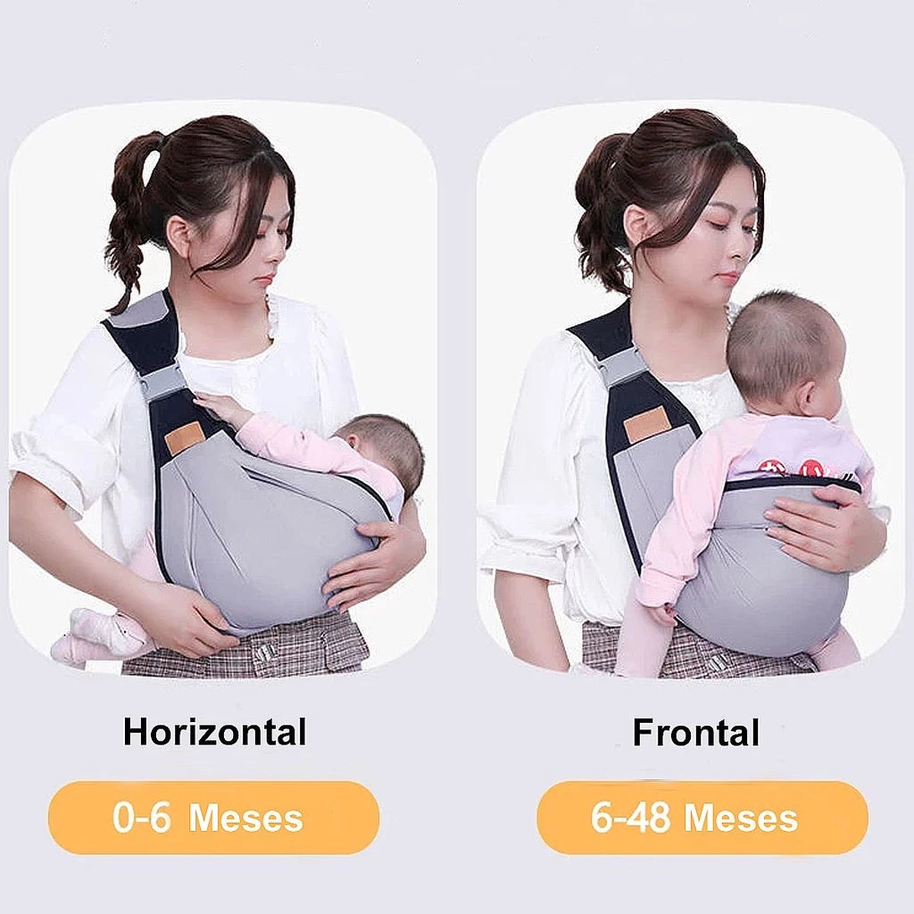 Canguru Bebê Sling Carregador Criança Lateral Maternidade Suporte Ombro Respirável Dobrável
