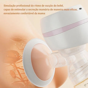 Bomba tira-leite elétrica Sem dor Alta potencia de sucção integrada Silenciosa Massageador Portátil