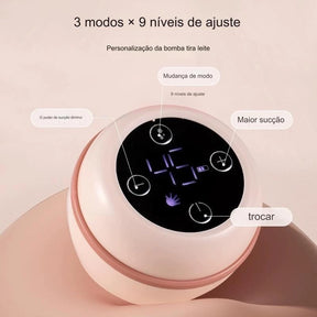 Bomba tira-leite elétrica Sem dor Alta potencia de sucção integrada Silenciosa Massageador Portátil