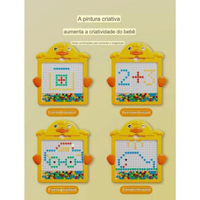 Tábua de Desenho Magnético Colorida - Brinquedos Kids